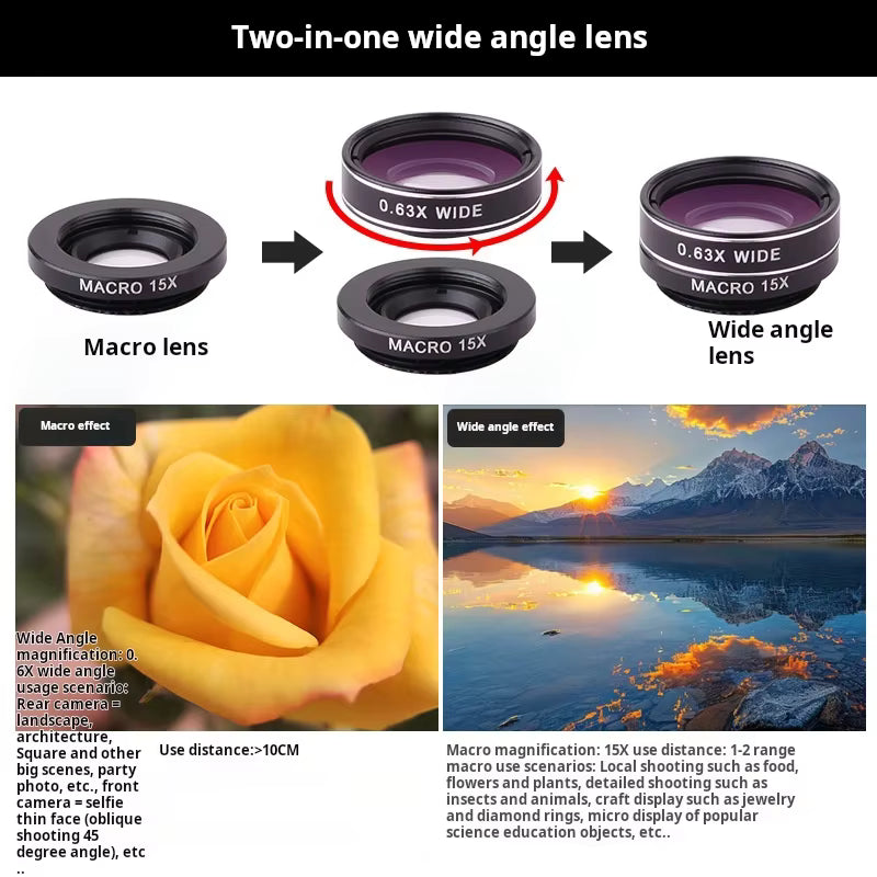 9 in 1 Mobile phone lens kit (28x)