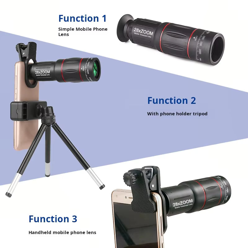 9 in 1 Mobile phone lens kit (28x)